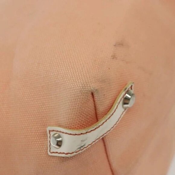 BURBERRY Blue Label Tote Bag Canvas Pink Silver Auth ti3364 - Picture 10 of 14